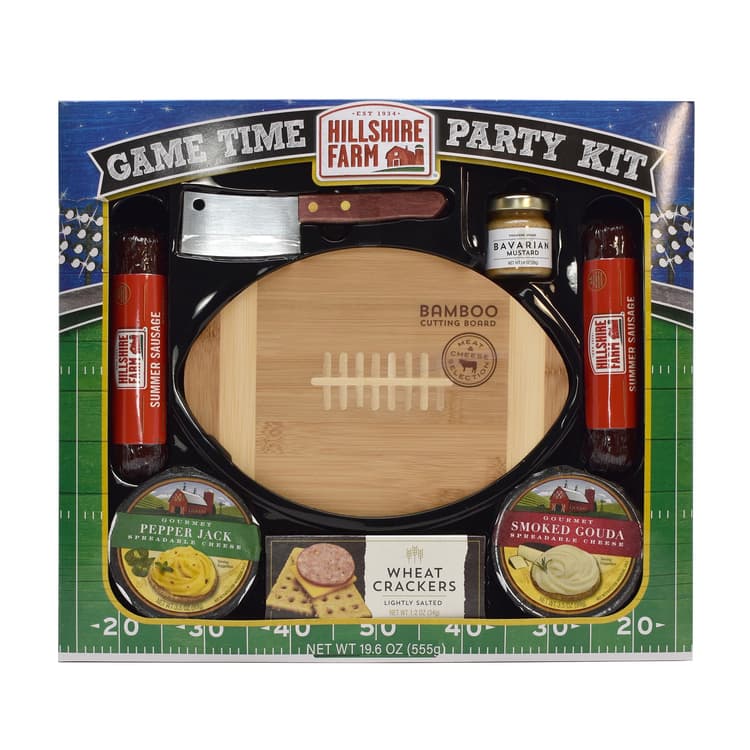 Hillshire Farm Gametime Party Holiday Gift Box, Assorted Meat & Cheese
