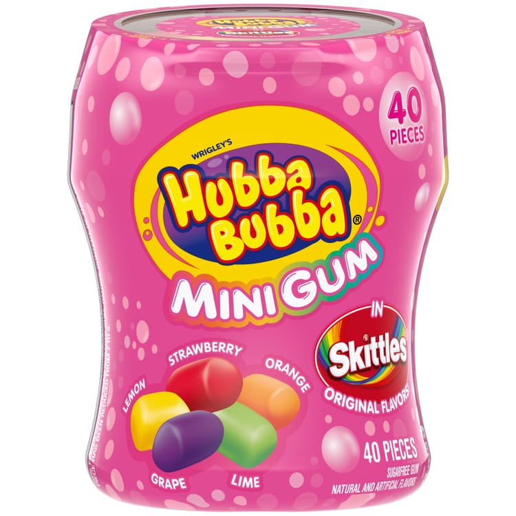 Hubba Bubba Mini Gum In Skittles Original Flavor