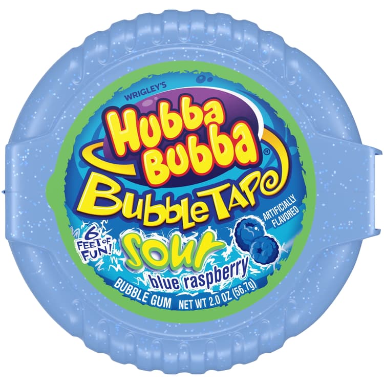 Hubba Bubba Bubble Blue Raspberry Sour Tape