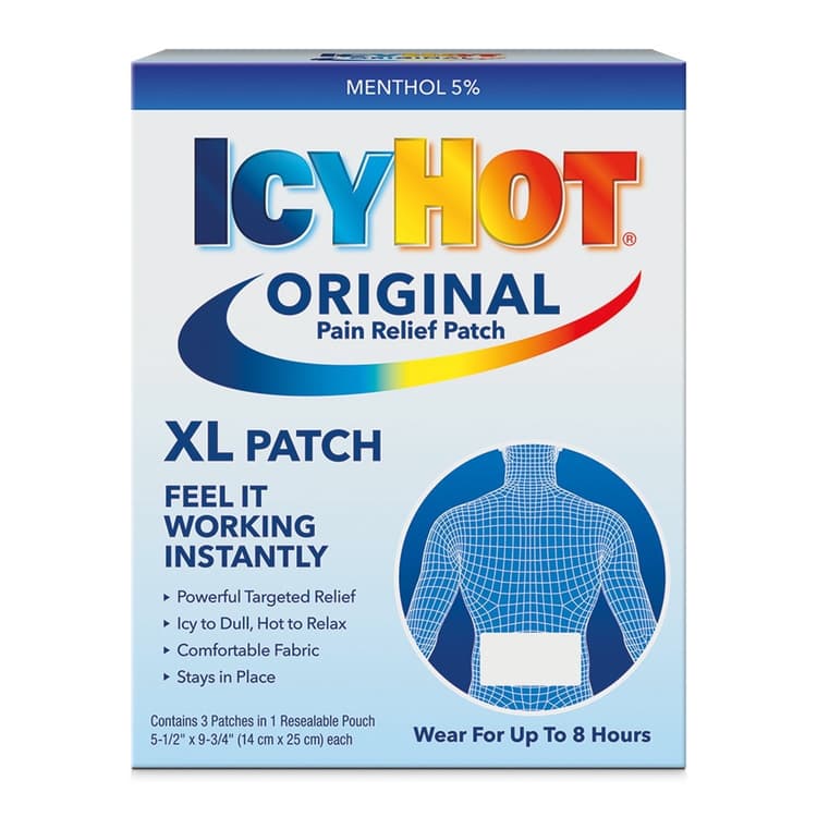 Icy Hot Original Pain Relief Patch, Xl
