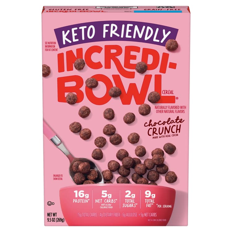 Incredi-Bowl Keto Friendly Chocolate Crunch Cereal