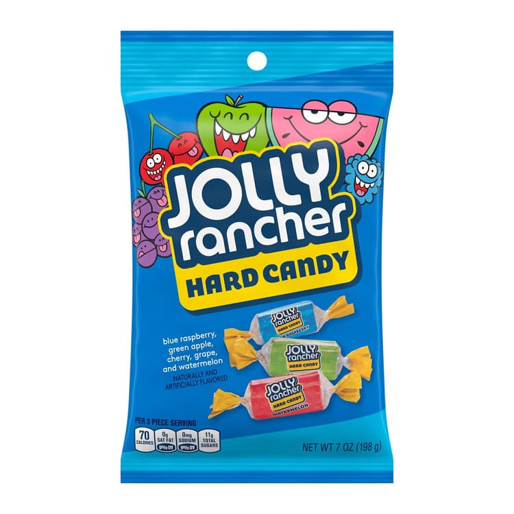 Jolly Rancher Assorted Fruit Flavored Original Hard Candy, Individually Wrapped