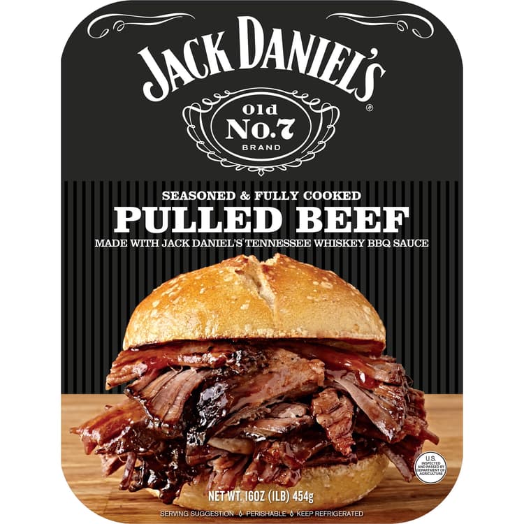 Jack Daniels, Pulled Beef, Seasoned And Cooked