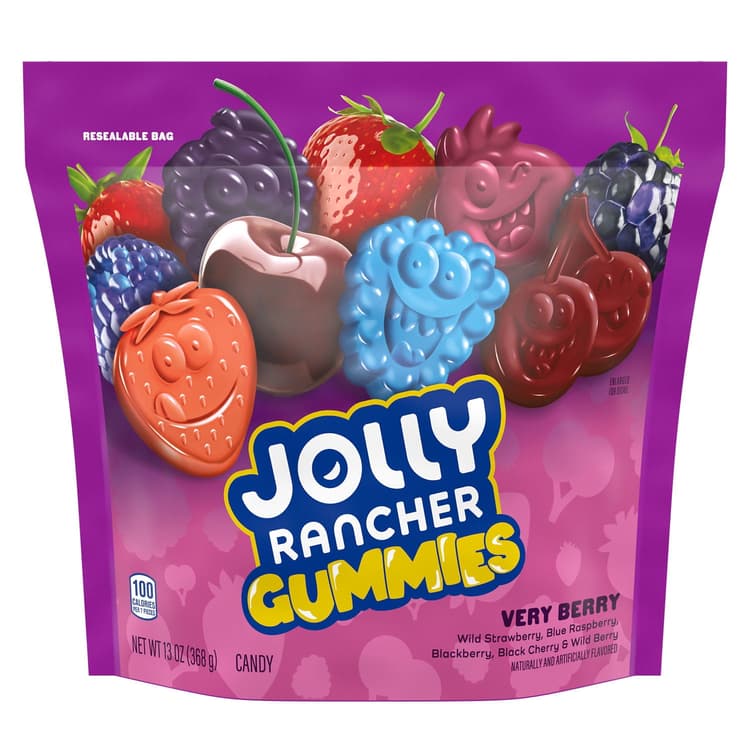 Jolly Rancher Gummies Very Berry Flavors Pouch