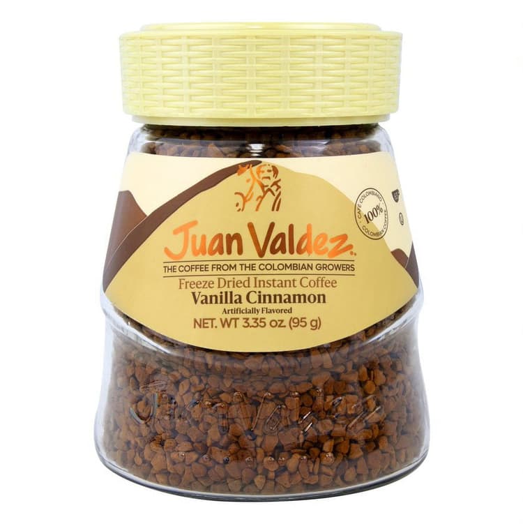 Juan Valdez Instant Coffee, Freeze Dried, Vanilla Cinnamon