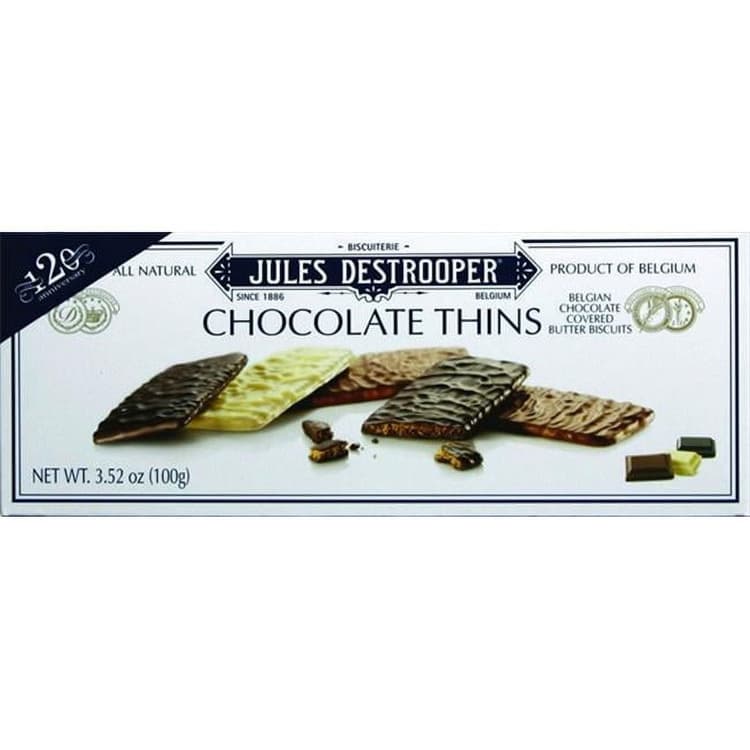 Jules Destrooper Cookies, Belgian Chocolate Thins