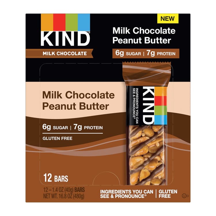 Kind Pride Milk Chocolate Peanut Butter Bars
