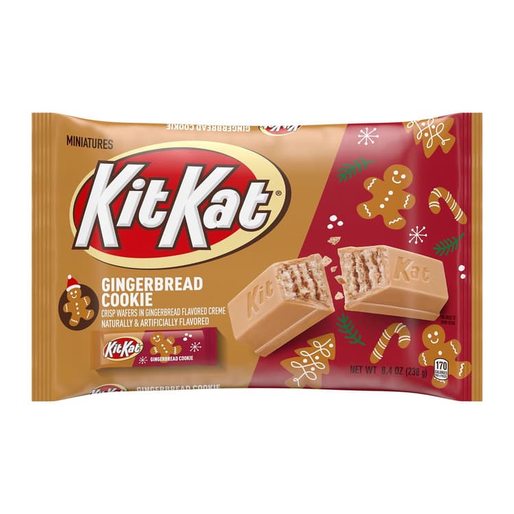 Kit Kat Gingerbread Cookie Miniatures Candy Bars