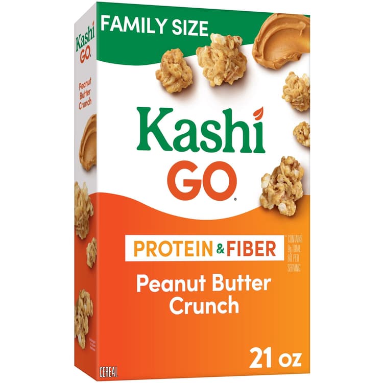 Kashi Go Peanut Butter Crunch Cold Breakfast Cereal, Family Size