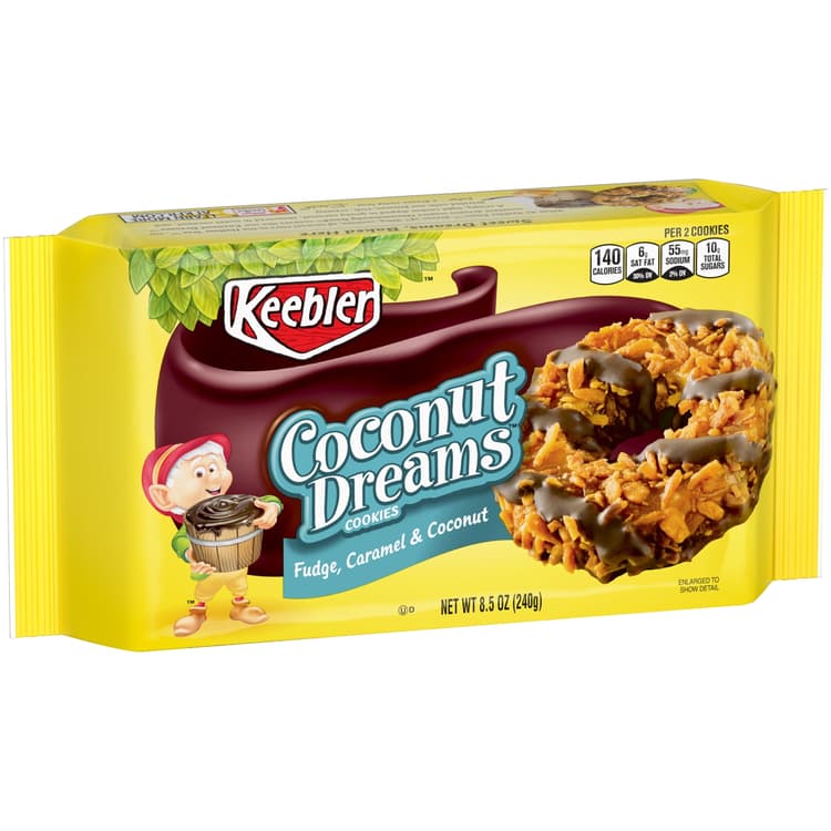 Keebler Coconut Dreams Cookies Fudge Caramel & Coconut