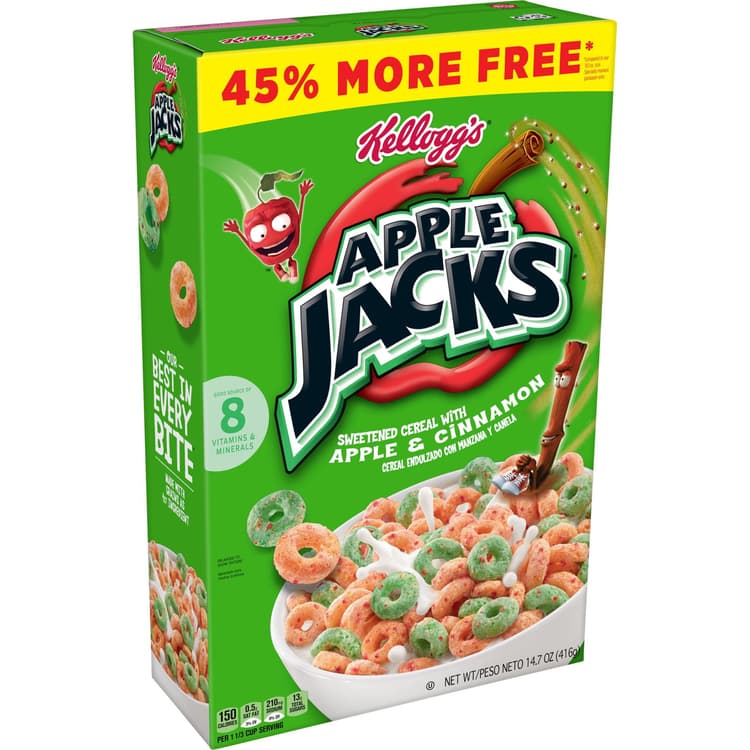 Apple Jacks, Cold Breakfast Cereal, Original, Large Size
