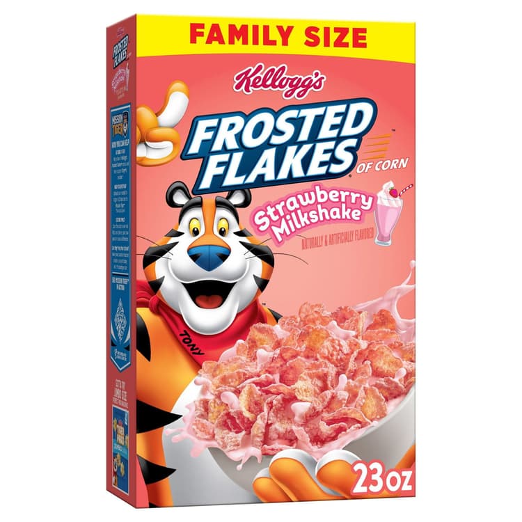 Kellogg'S Frosted Flakes Strawberry Milkshake Cereal