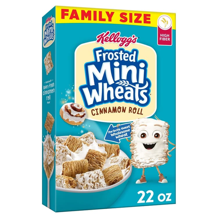 Kellogg'S Frosted Mini-Wheats Cinnamon Roll Cold Breakfast Cereal