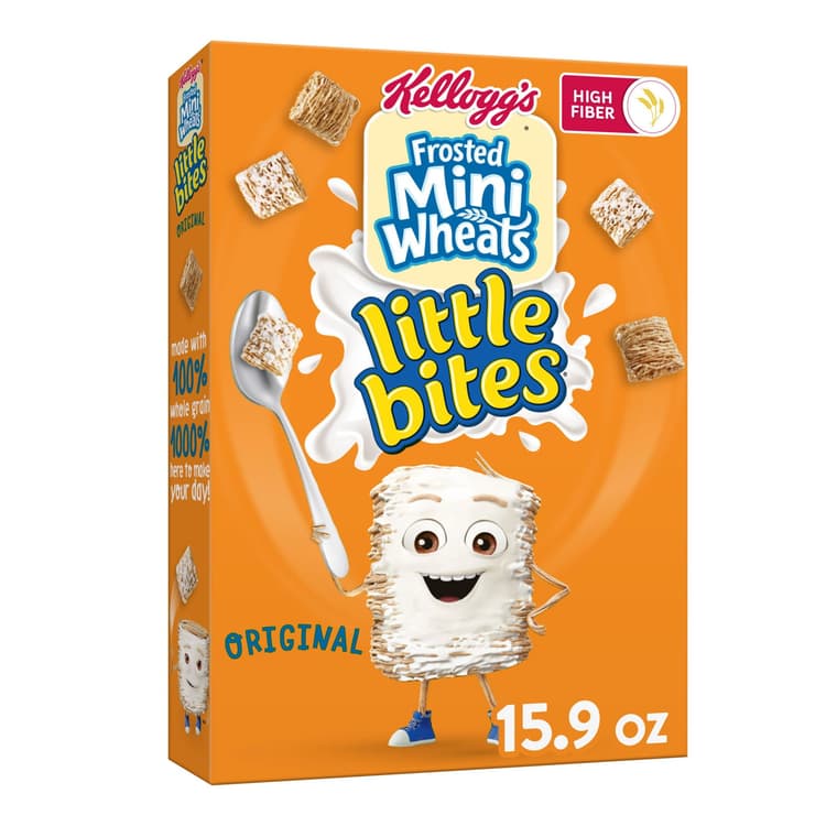 Kellogg'S, Frosted Mini Wheats - Whole Grain Cereal, Original, Little Bites