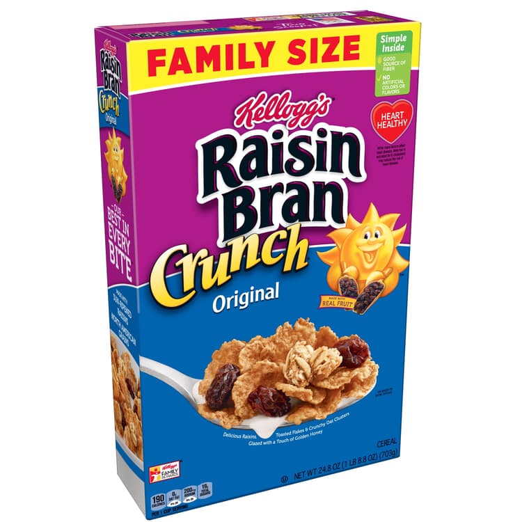 Raisin Bran, Cereal - Kellogg'S , Breakfast Cereal, Original, Good Source Of Fiber