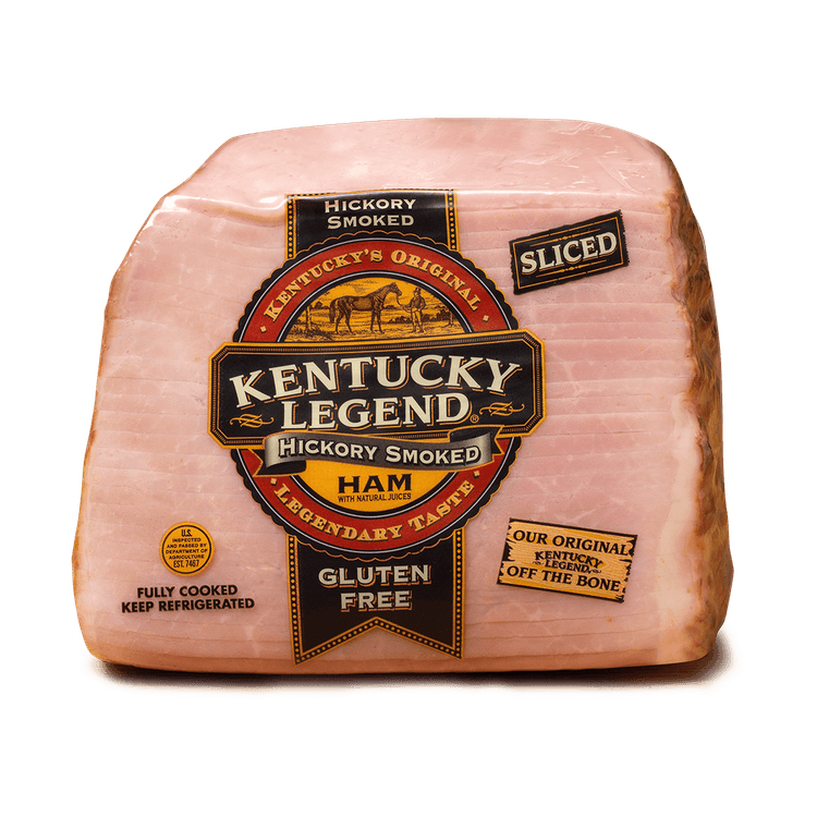 Kentucky Legend Boneless Quarter Sliced Hickory Smoked Ham, Gluten-Free, 15 Grams Protein Per