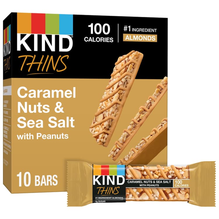 Kind Thins, Caramel Nuts & Sea Salt With Peanuts
