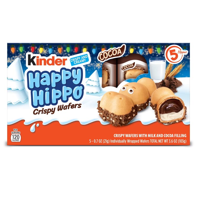 Kinder Happy Hippo Crispy Wafers, Holiday Gift, Great Stocking Stuffers