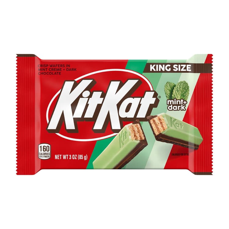 Kit Kat Duos Dark Chocolate Mint Wafer King Size Candy, Bar