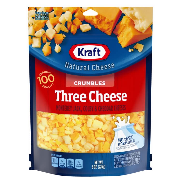 Kraft Three Cheese Blend Cheese Crumbles