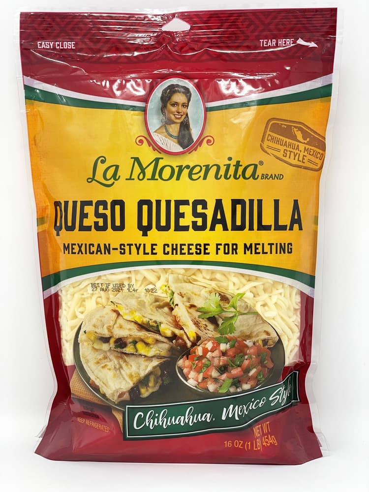 La Morenita Queso Quesadilla, Chihuahua-Style Melting Cheese, Resealable Plastic Bag