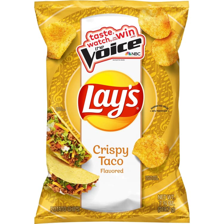 Lays Potato Chips Crispy Taco Flavor