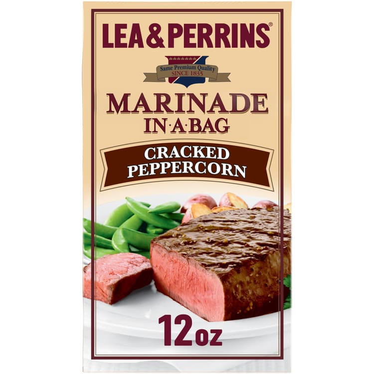 Lea & Perrins, Inc. Cracked Peppercorn Liquid Marinade In A Bag