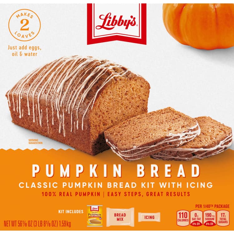 Libby'S Pumpkin Classic Pumpkin Bread Kit With Icing