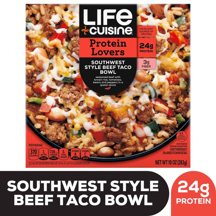 Life Cuisine Southwest Style Beef Taco Bowl