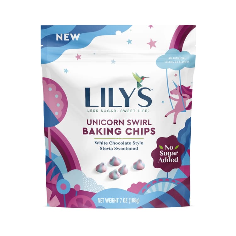 Lily'S Gluten-Free Unicorn Swirl White Chocolate Style Baking Chips