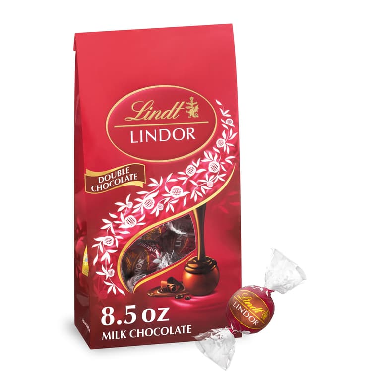 Lindt Lindor Double Chocolate Milk Chocolate Candy Truffles