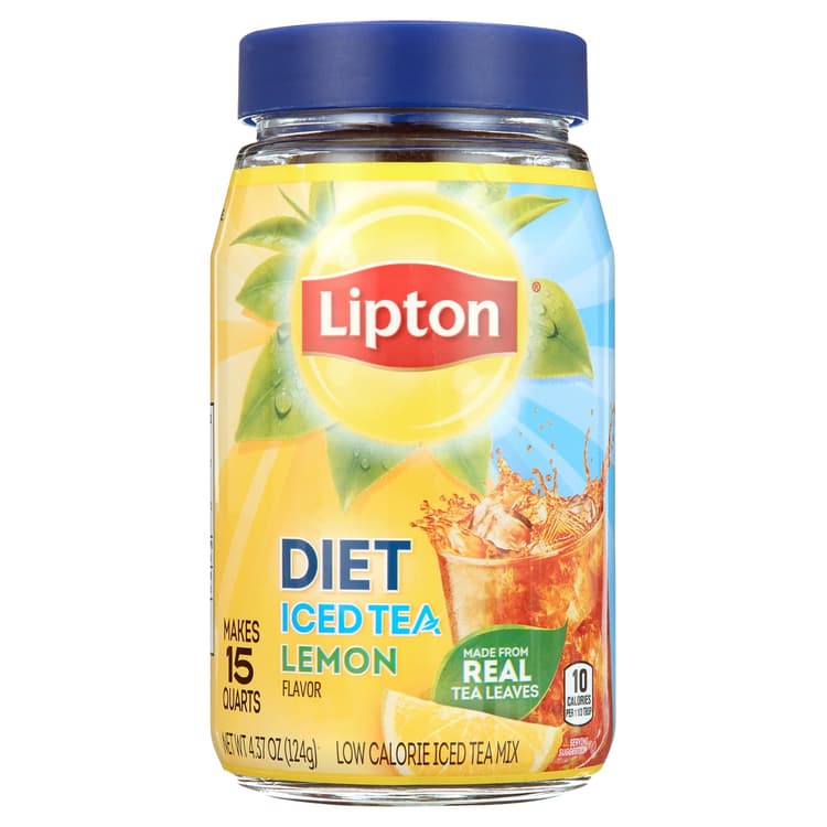 Lipton Black Iced Tea Mix Diet Lemon