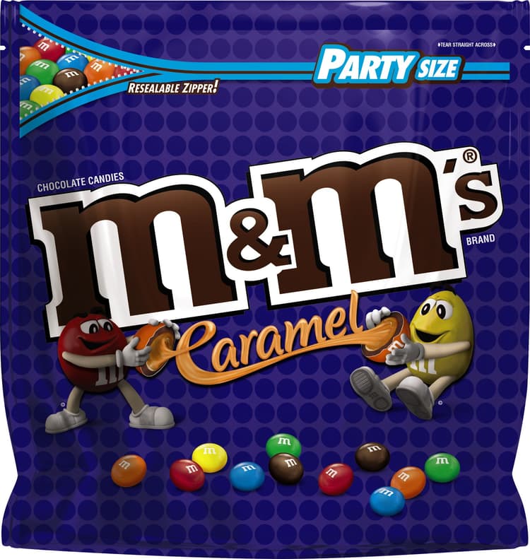 M & M Chocolate Candies, Caramel, Party Size