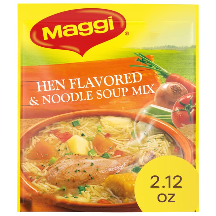 Maggi Noodle Soup Mix, Hen Flavored