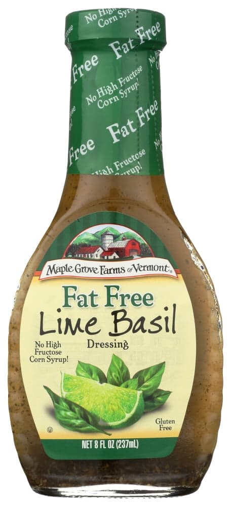 Maple Grove Farms Of Vermont Lime Basil Fat Free Dressing. Oz.