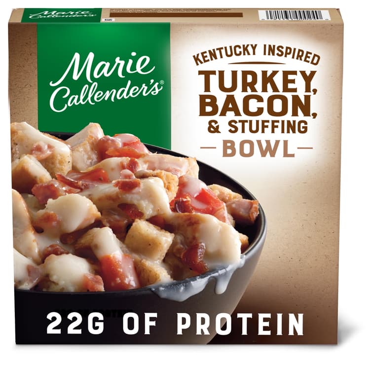 Marie Callender'S Meal, Kentucky Inspired Turkey, Bacon & Stuffing Bowl