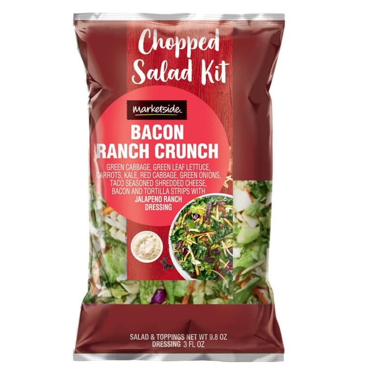 Marketside Bacon Ranch Crunch Chopped Fresh Salad Kit, Bag, Fresh