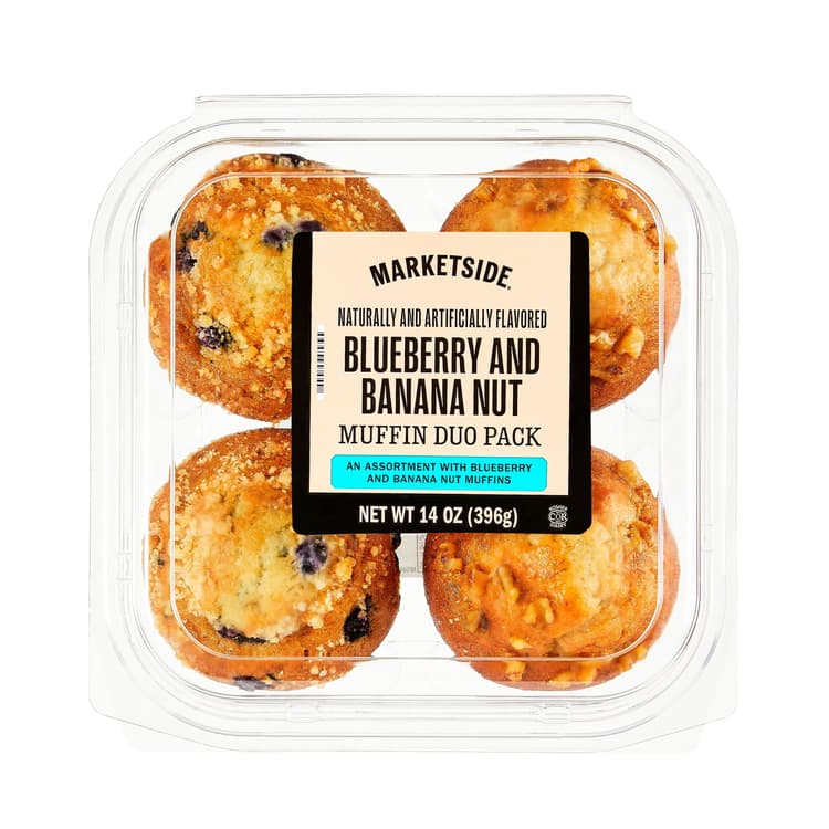Marketside Blueberry & Banana Nut Regular Muffin Variety Pack