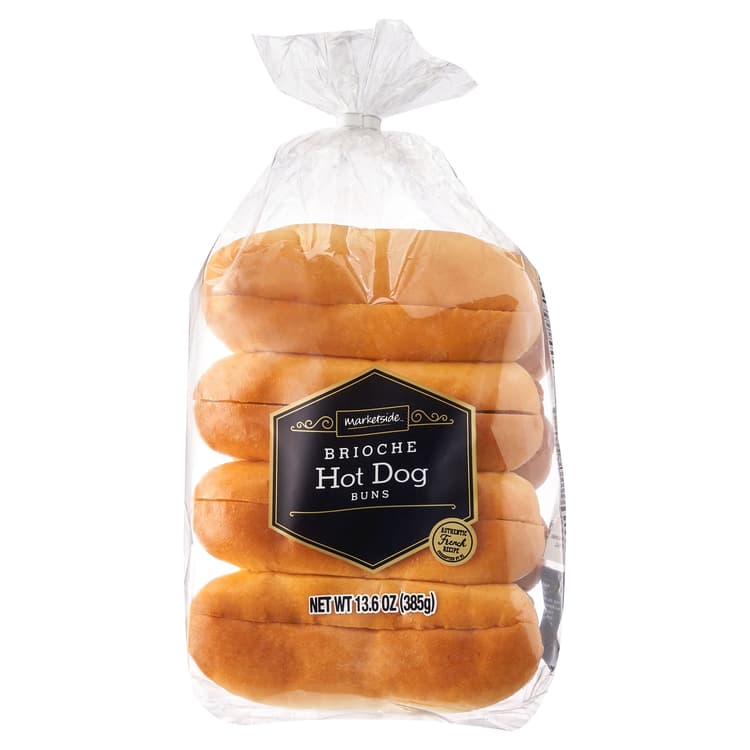 Marketside Brioche Hot Dog Buns, Shelf-Stable, Regular