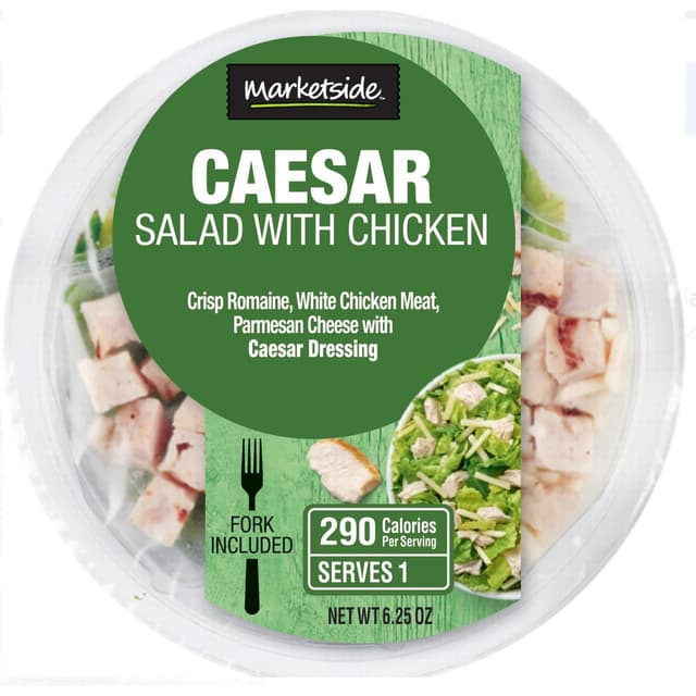 Is it Dairy Free? Marketside Caesar Salad With Chicken, Bowl