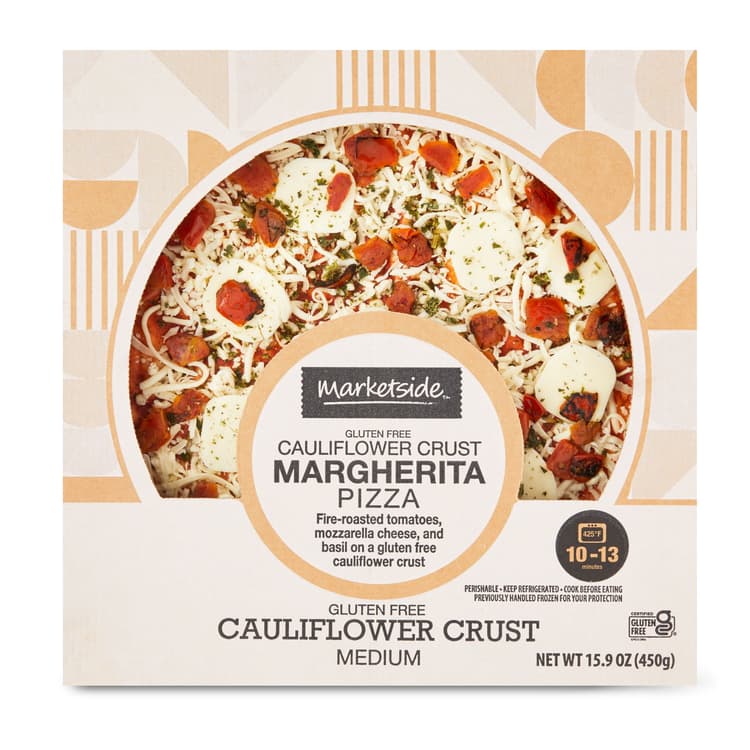 Marketside Gluten Free Cauliflower Crust Margherita Pizza, Tomato Sauce, (Fresh