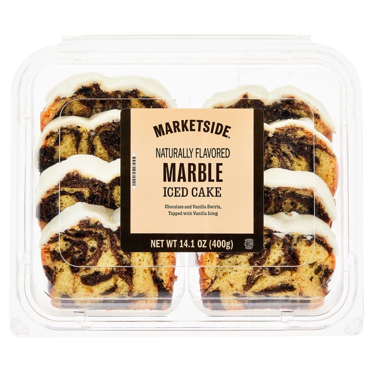 Marketside Iced Marble Regular Sliced Loaf Cake, (Shelf Stable/Regular