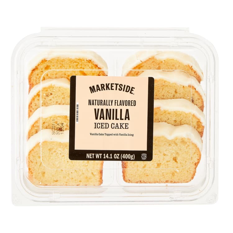 Marketside Iced Vanilla Sliced Loaf Cake