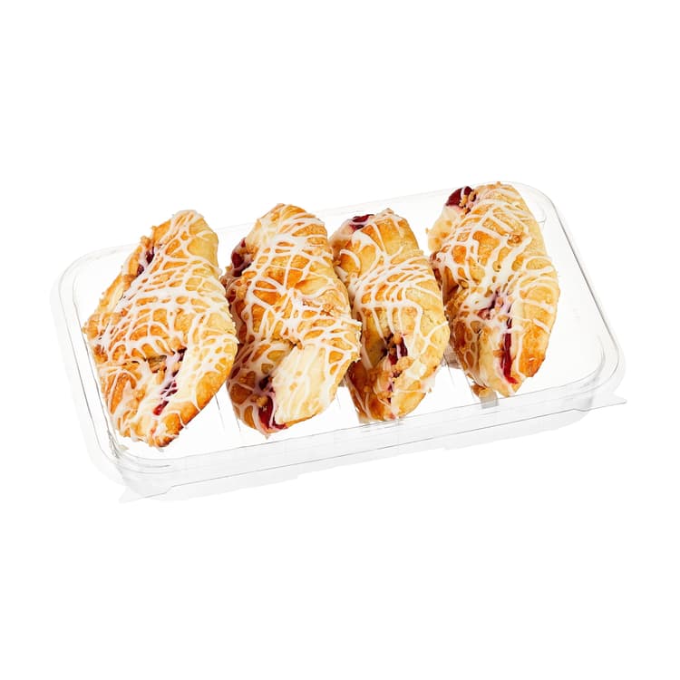 Marketside Individual Strawberry Cheese Bowtie Danish, Clamshell, (Shelf Stable