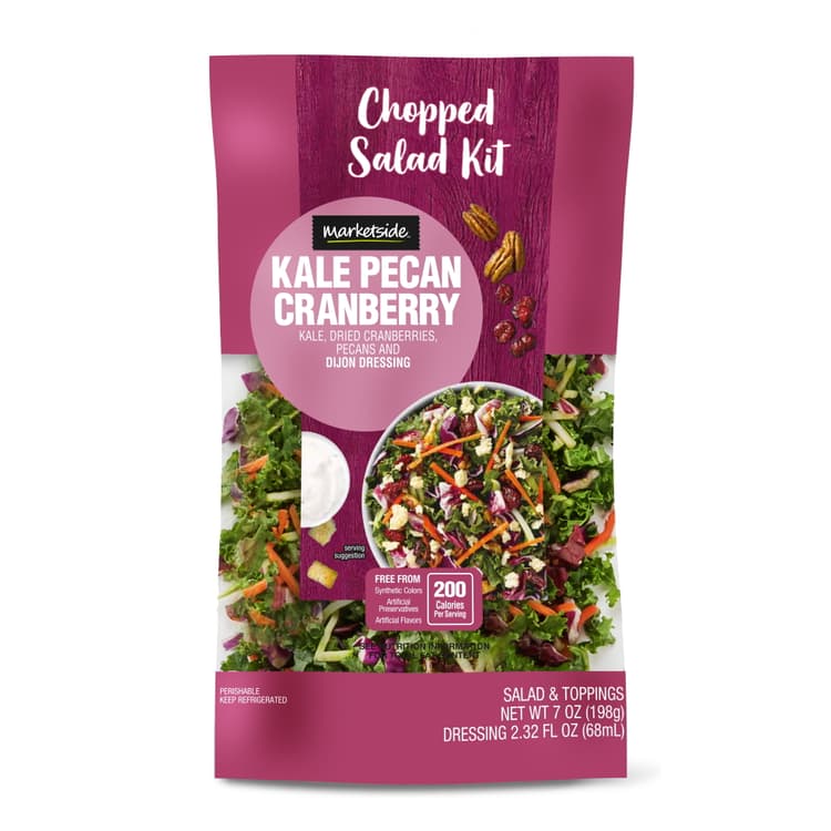 Marketside Kale Pecan Cranberry Chopped Salad Kit, Bag, Fresh