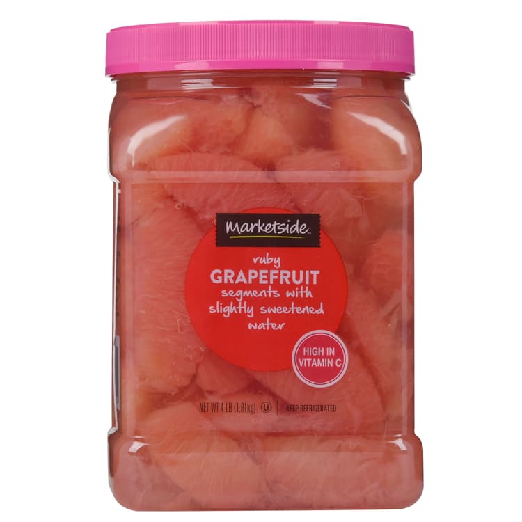 Marketside Kosher Ruby Grapefruit Bites Segments, Jar
