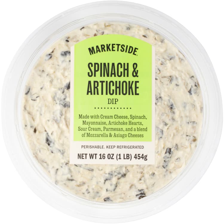 Marketside Premium Heatable Spinach Artichoke Dip Small