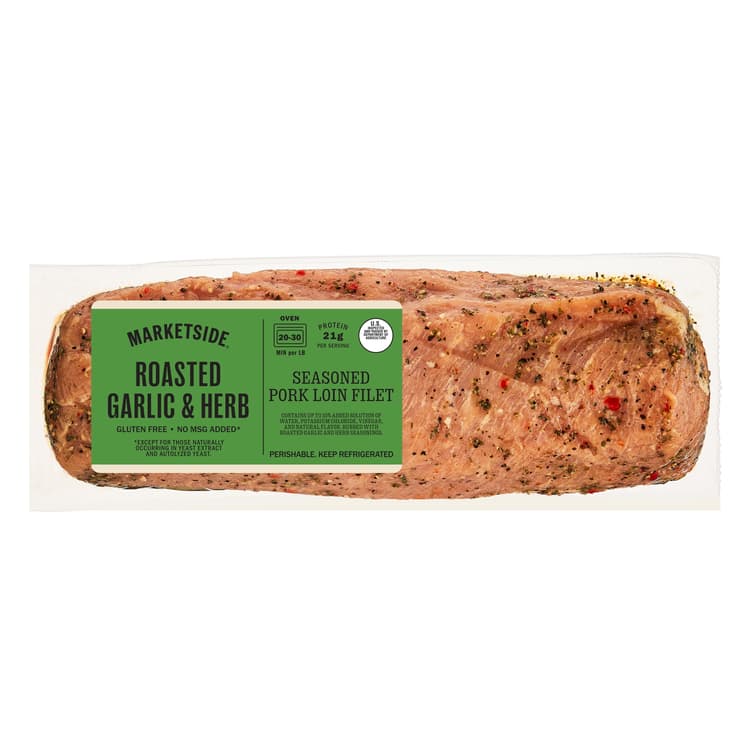 Freshness Guaranteed Roasted Garlic And Herb Seasoned Pork Loin Filet, 1.