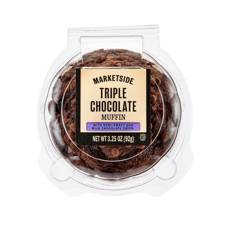Marketside Triple Chocolate Regular Muffin, Individually Packaged