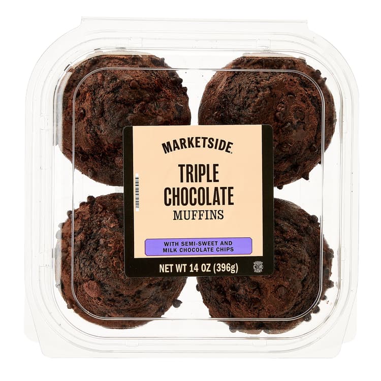 Marketside Triple Chocolate Regular Muffins